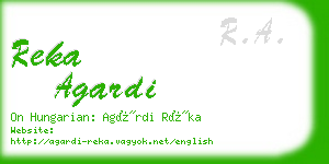 reka agardi business card